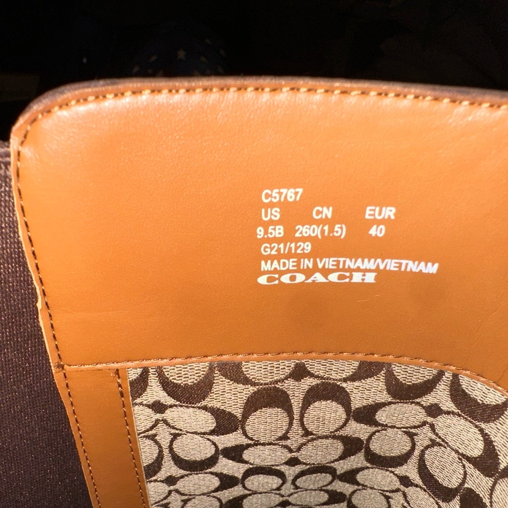Coach Walnut Fitz Riding Boot Size 9.5 - Picture 8 of 8
